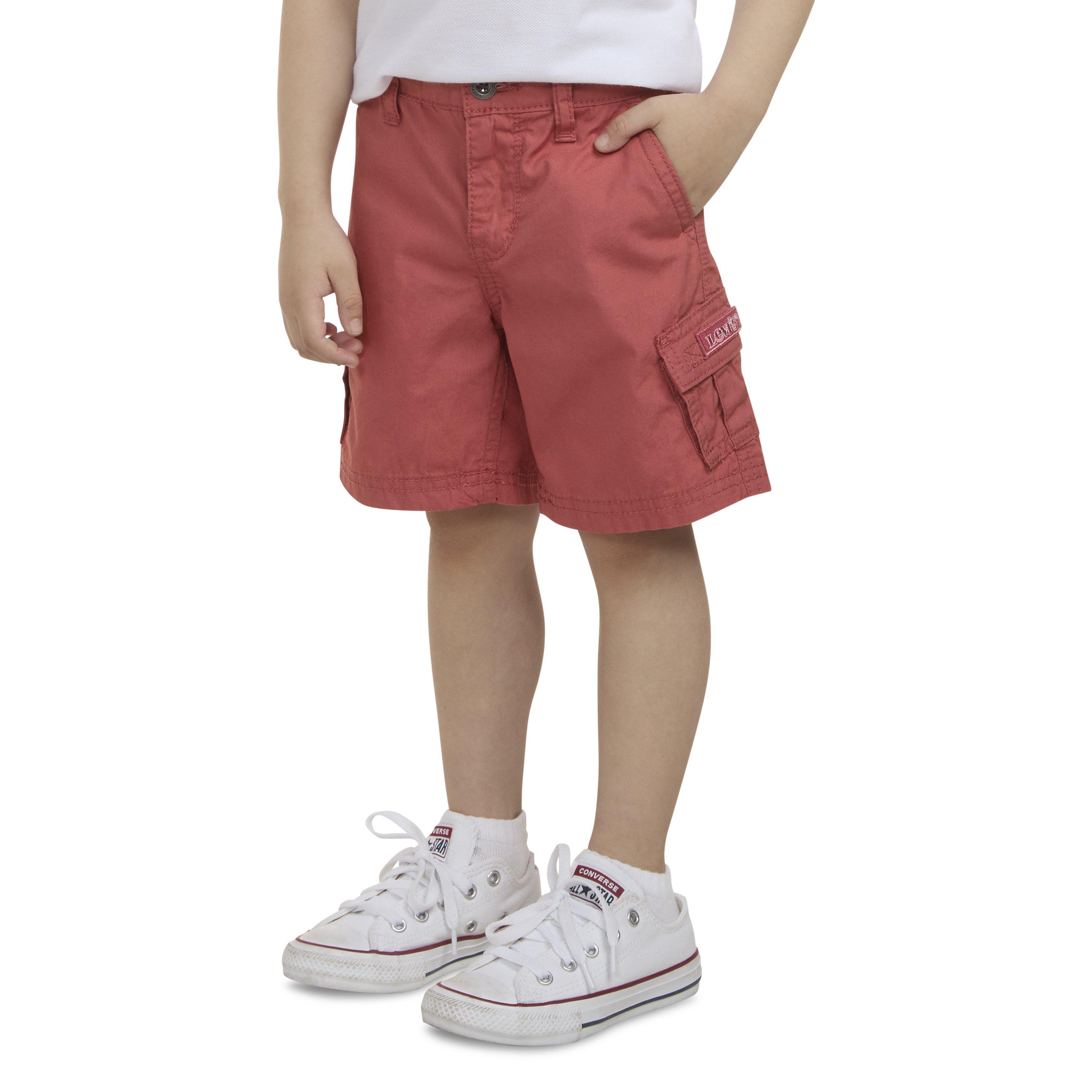 Levi's Red Tab Relaxed Toddler Boys' Red Cargo Shorts - RED